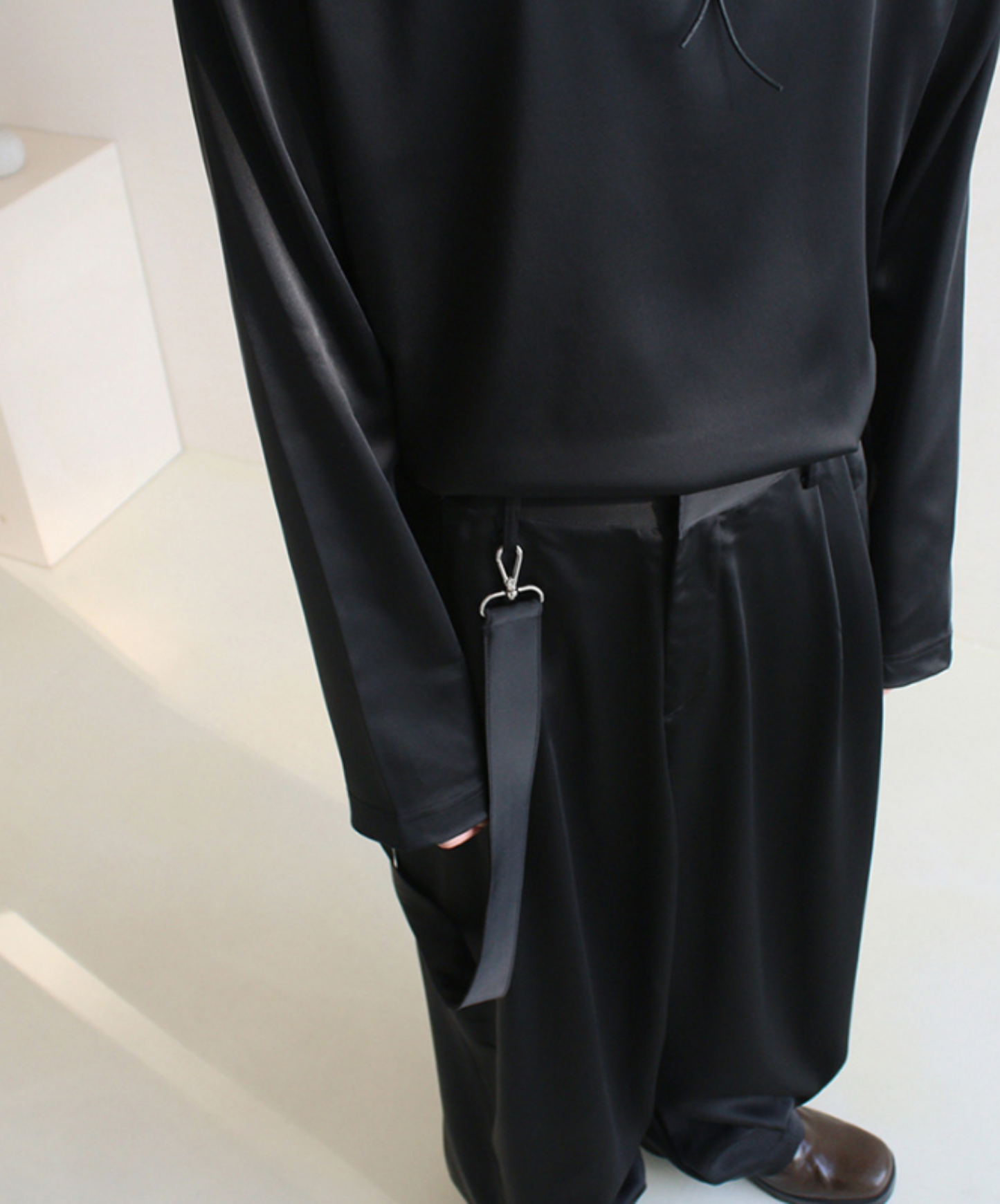 【style32】dark mode outfit set EN1093（ shirt + pants set）