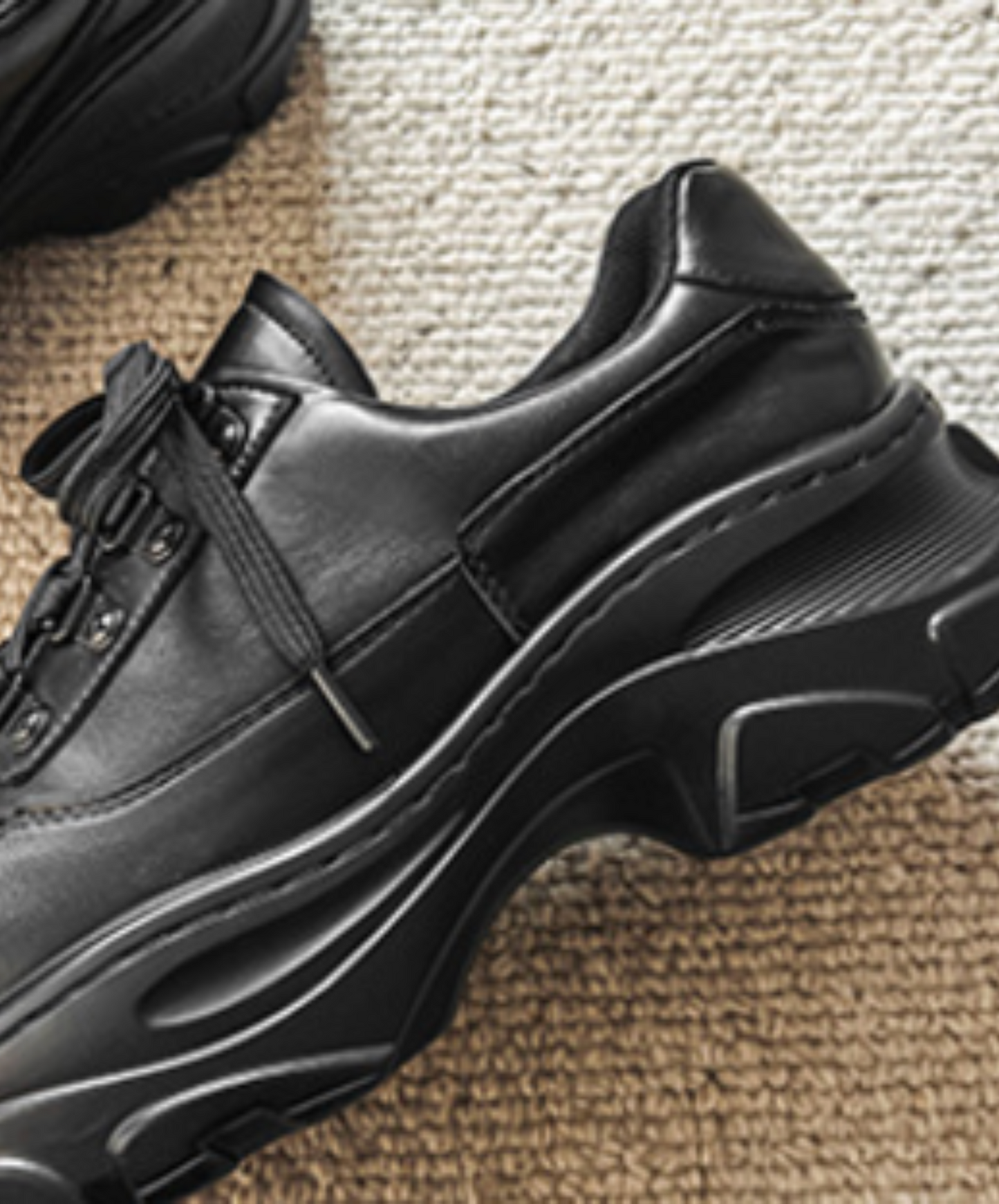 square toe lace-up casual shoes EN2499