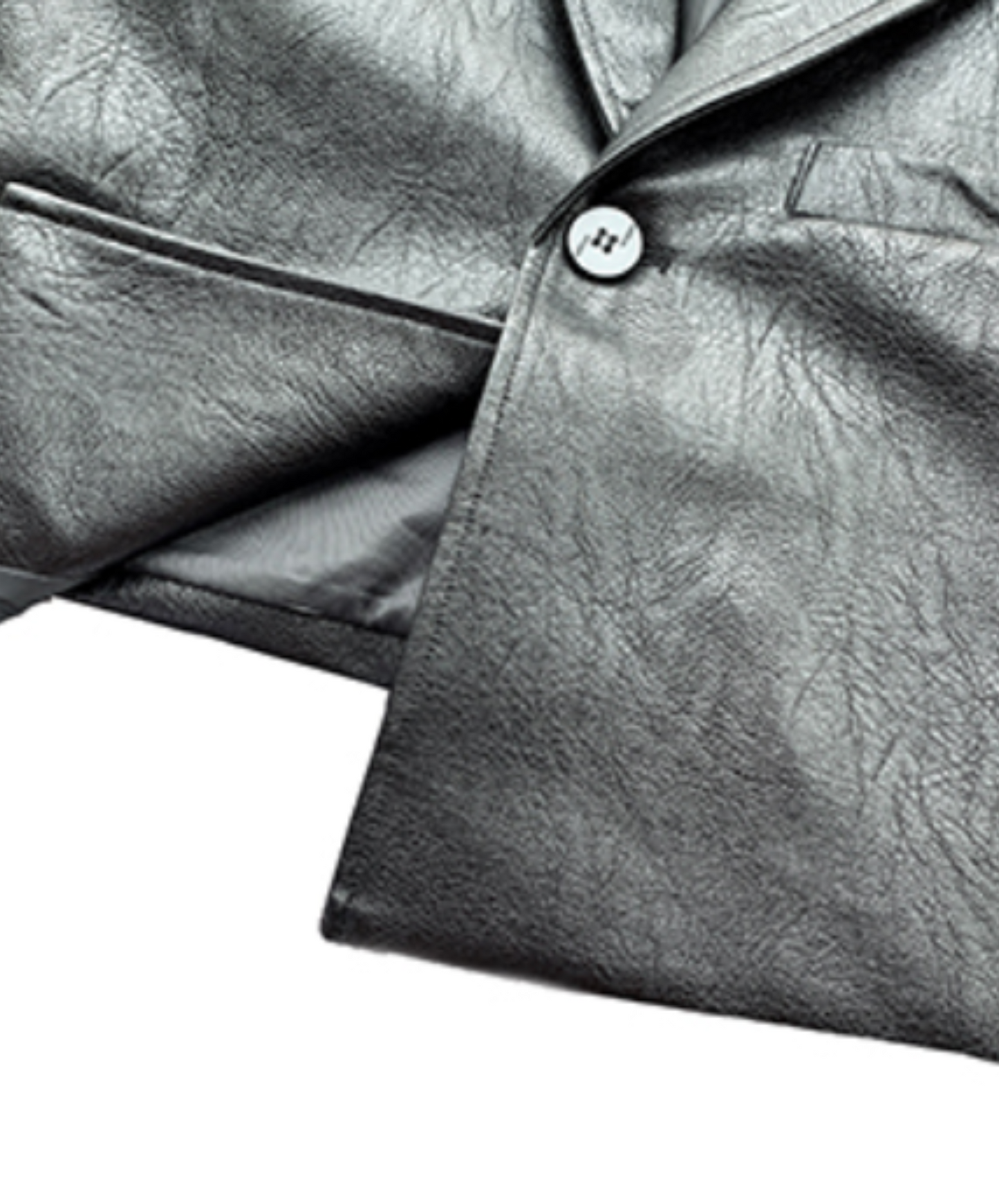 one-button leather shorts jacket EN2047