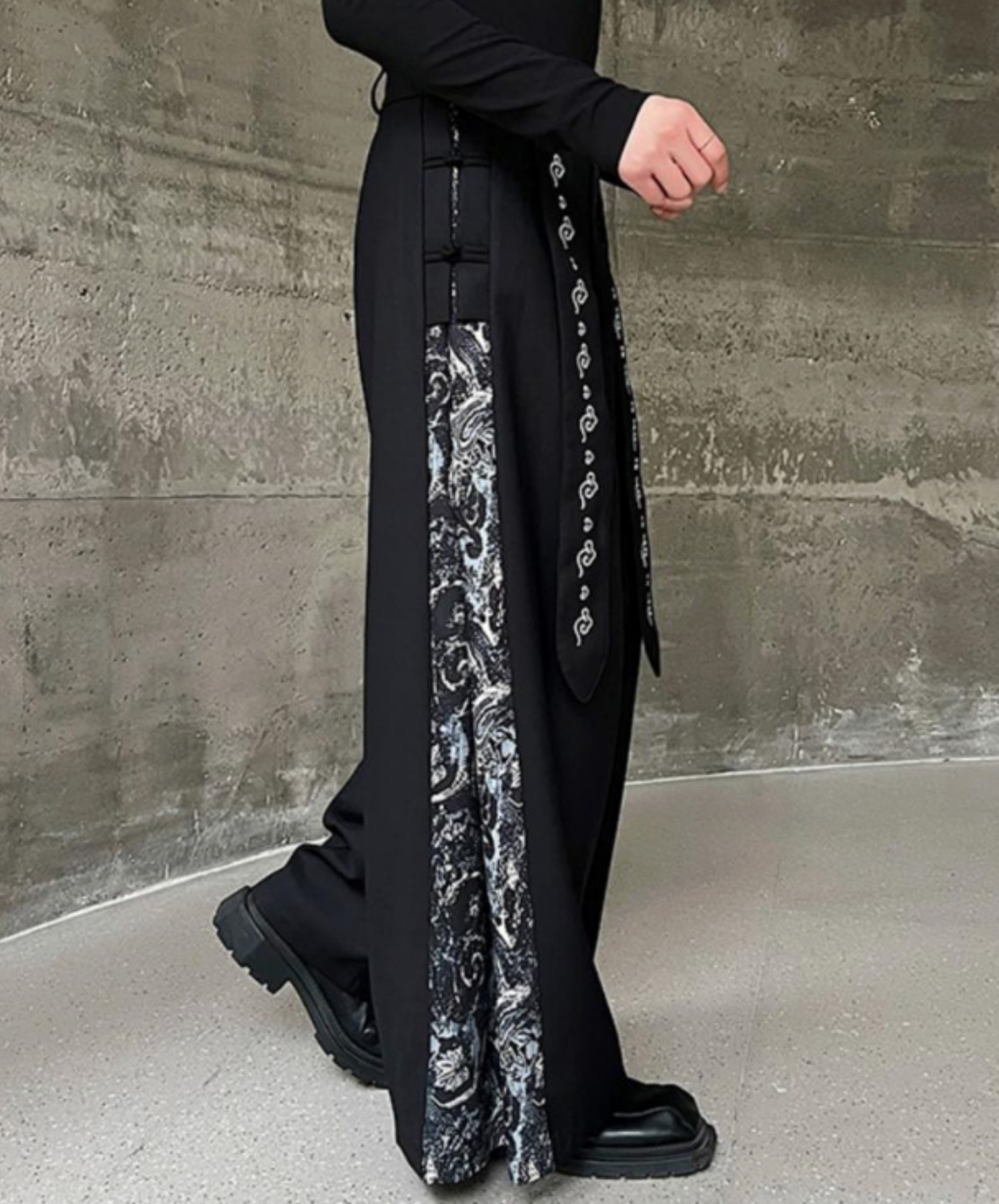 【style107】dark mode outfit set EN3136（jacket + shirt + pants set）