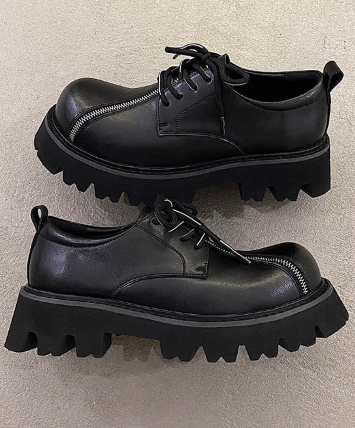 diagonal zipper design shoes EN2080
