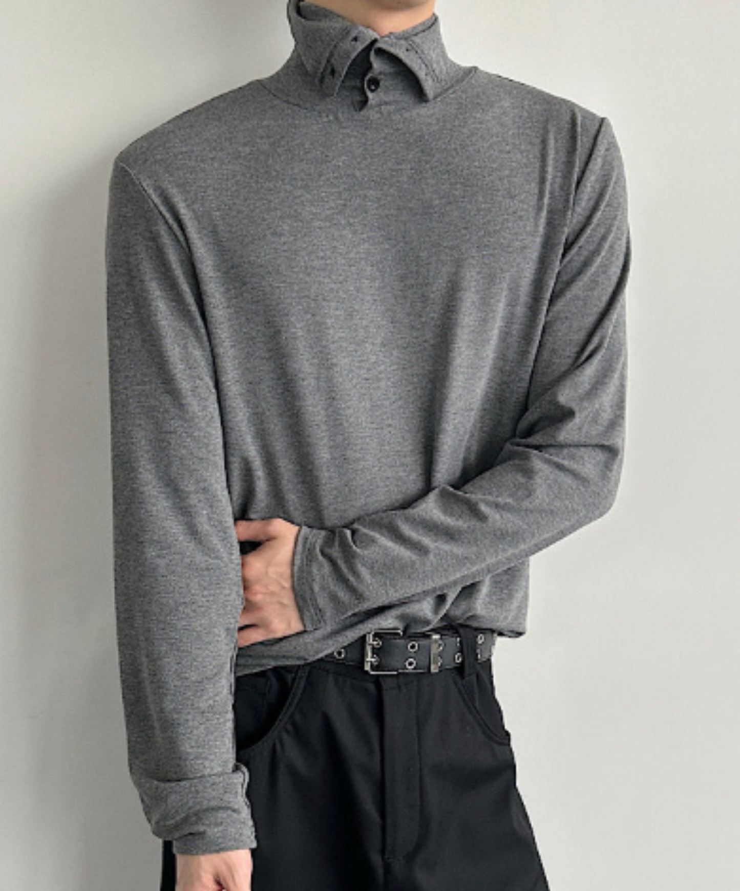 clean fit high neck t-shirt EN2592