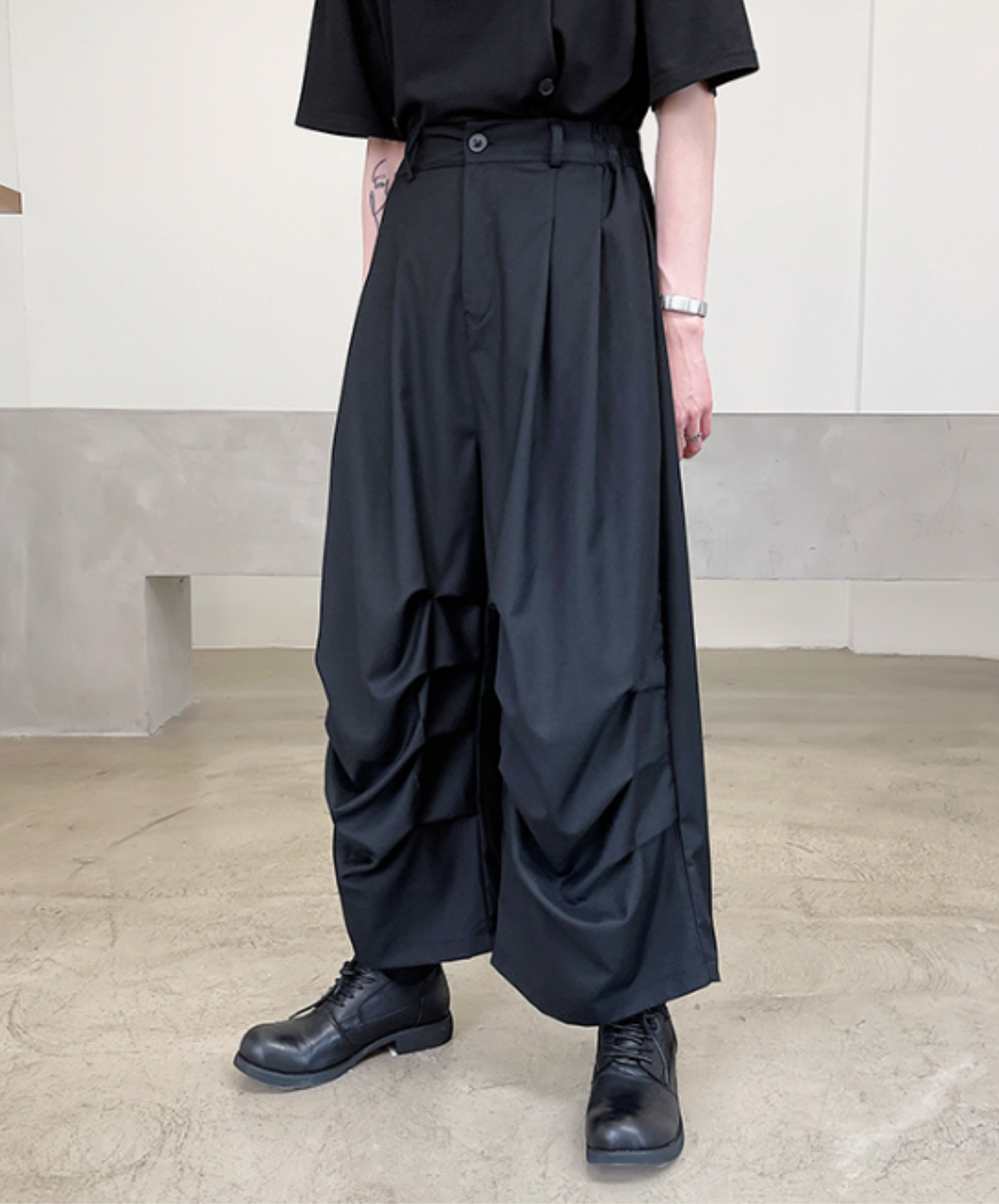 dark drape wide pants EN926