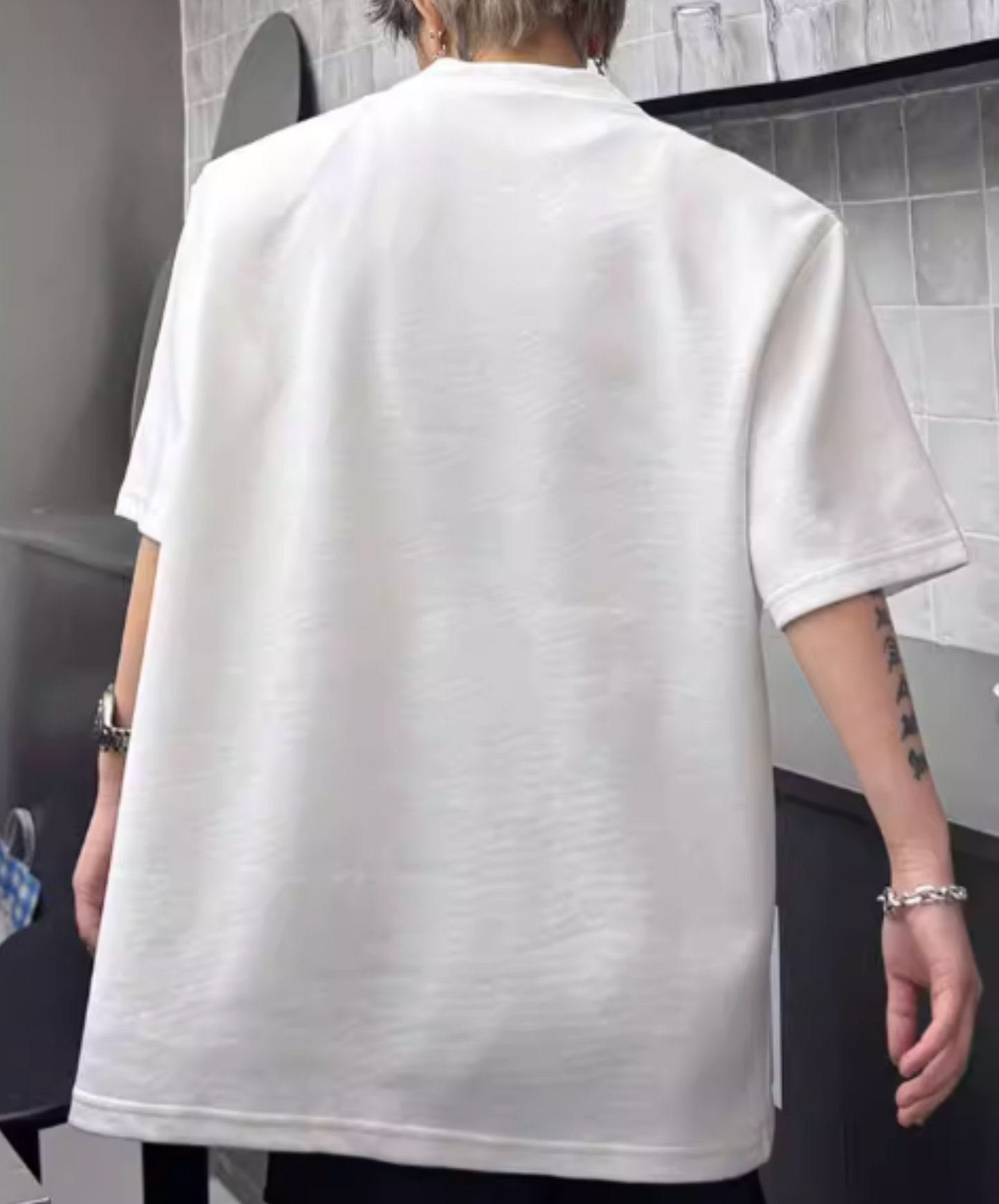 zippered sleeves t-shirt EN2825