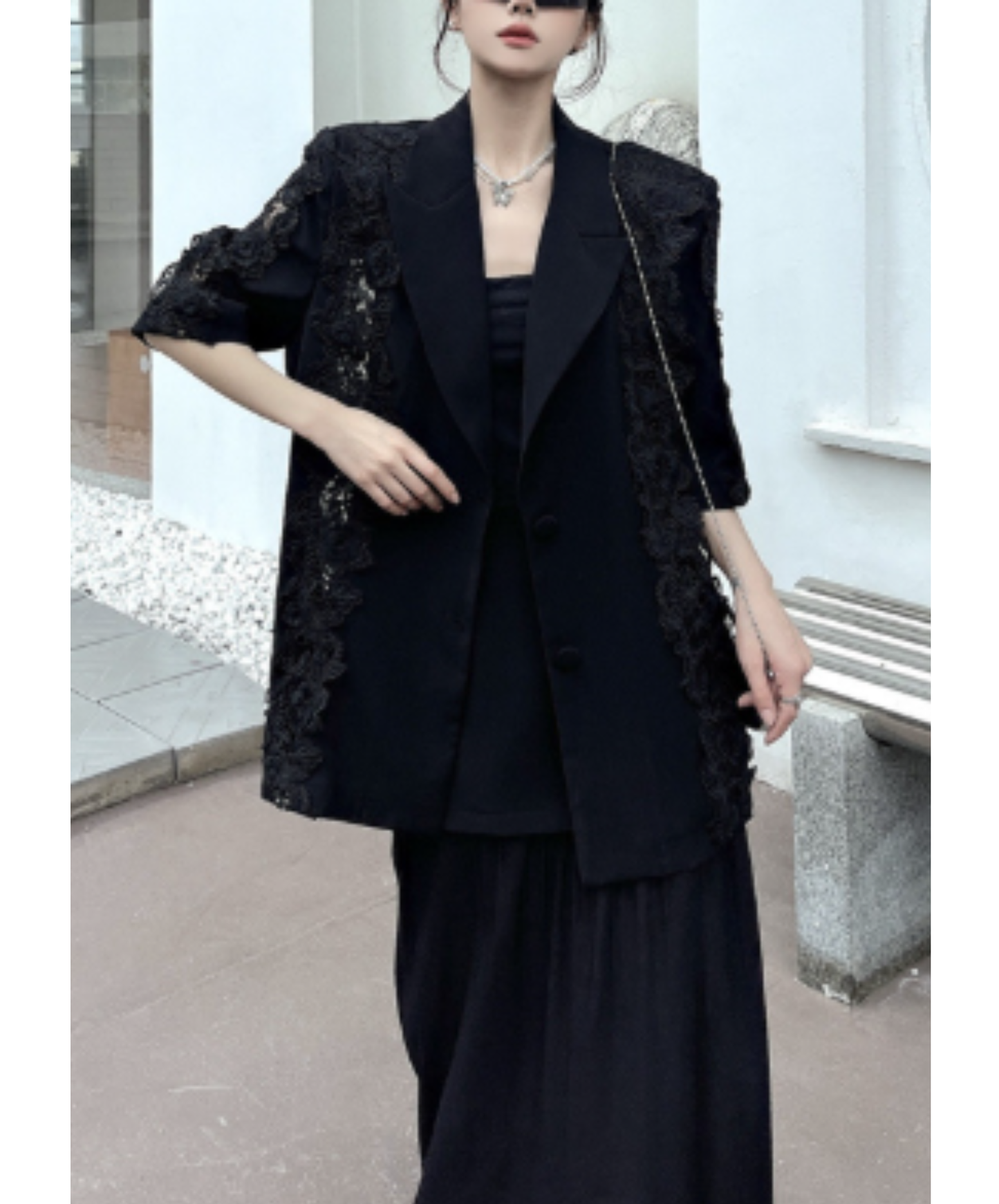 chemical lace embroidery jacket EN2918