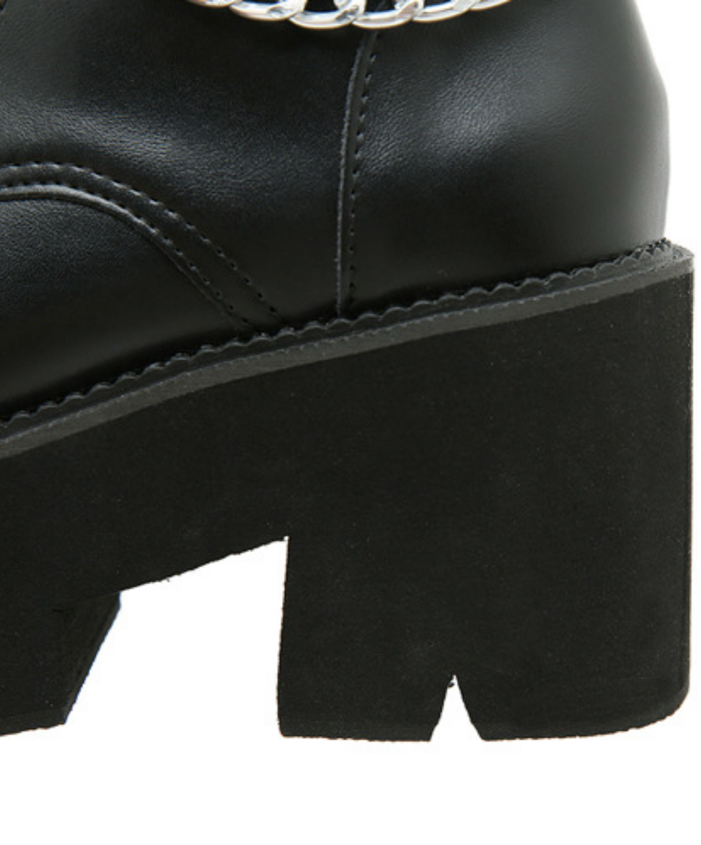 smooth belt and chain boots EN2802
