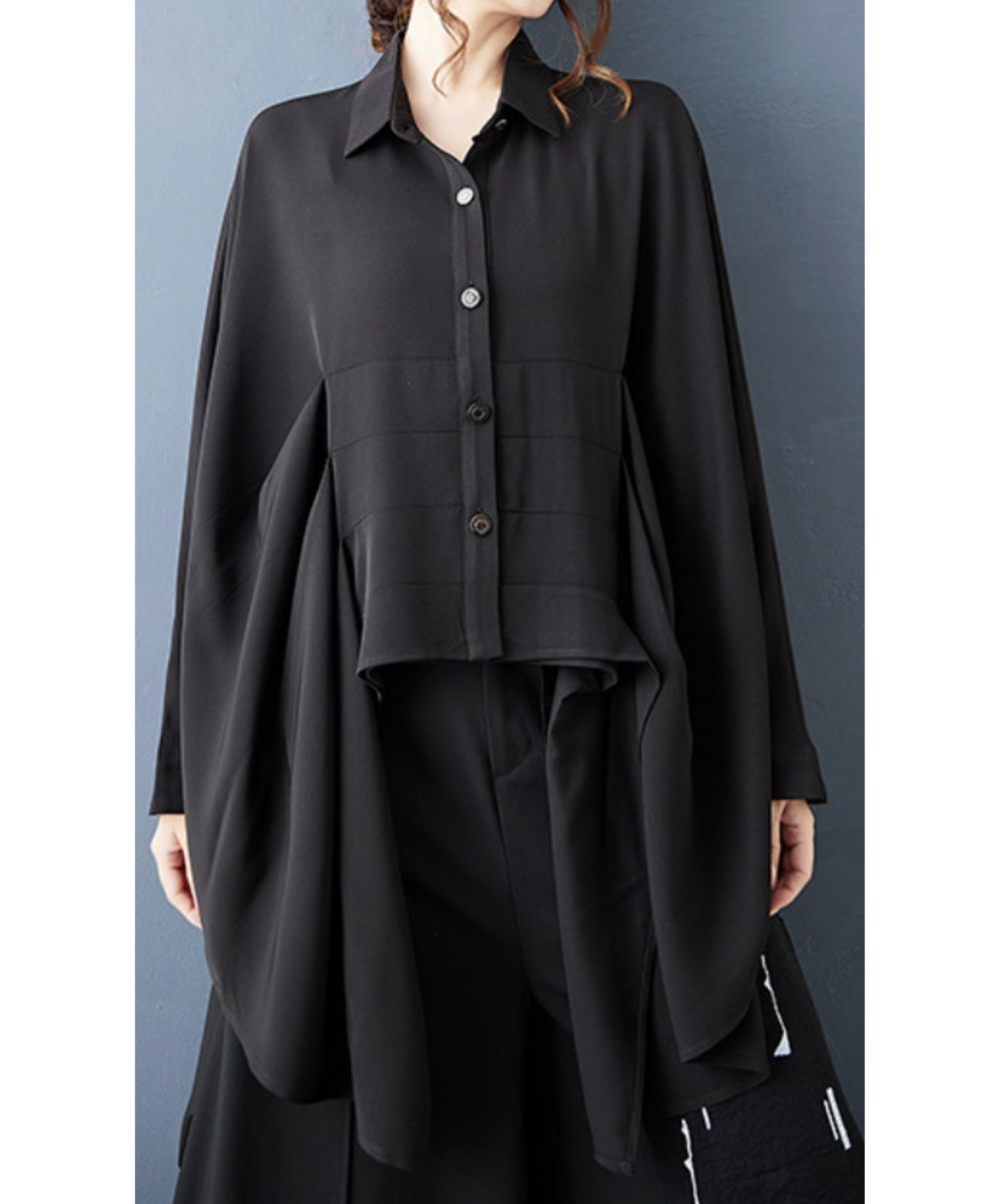 bat wing sleeve Irregular shirt EN2680