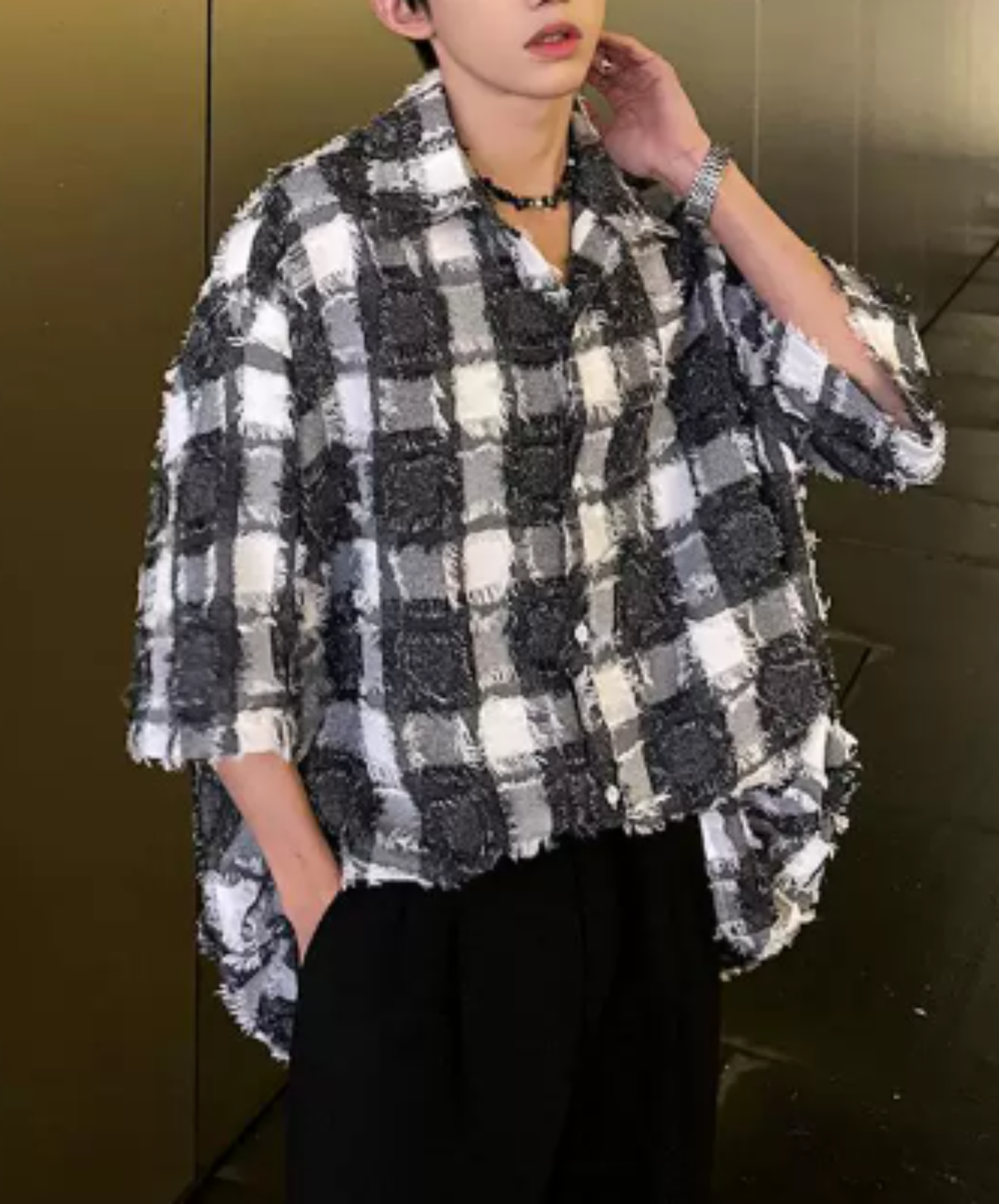 tusel check shirt EN2952