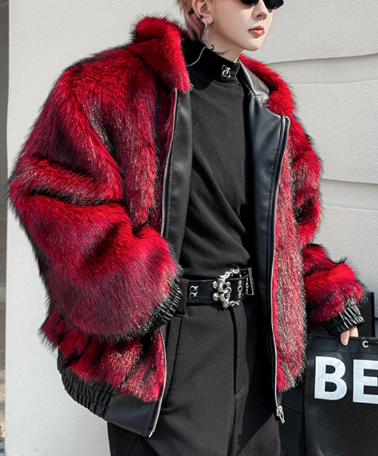 reversible faux fur jacket EN2603