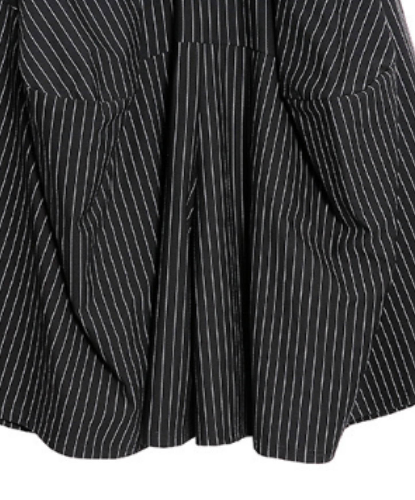 dark stripe cropped wide pants EN1068