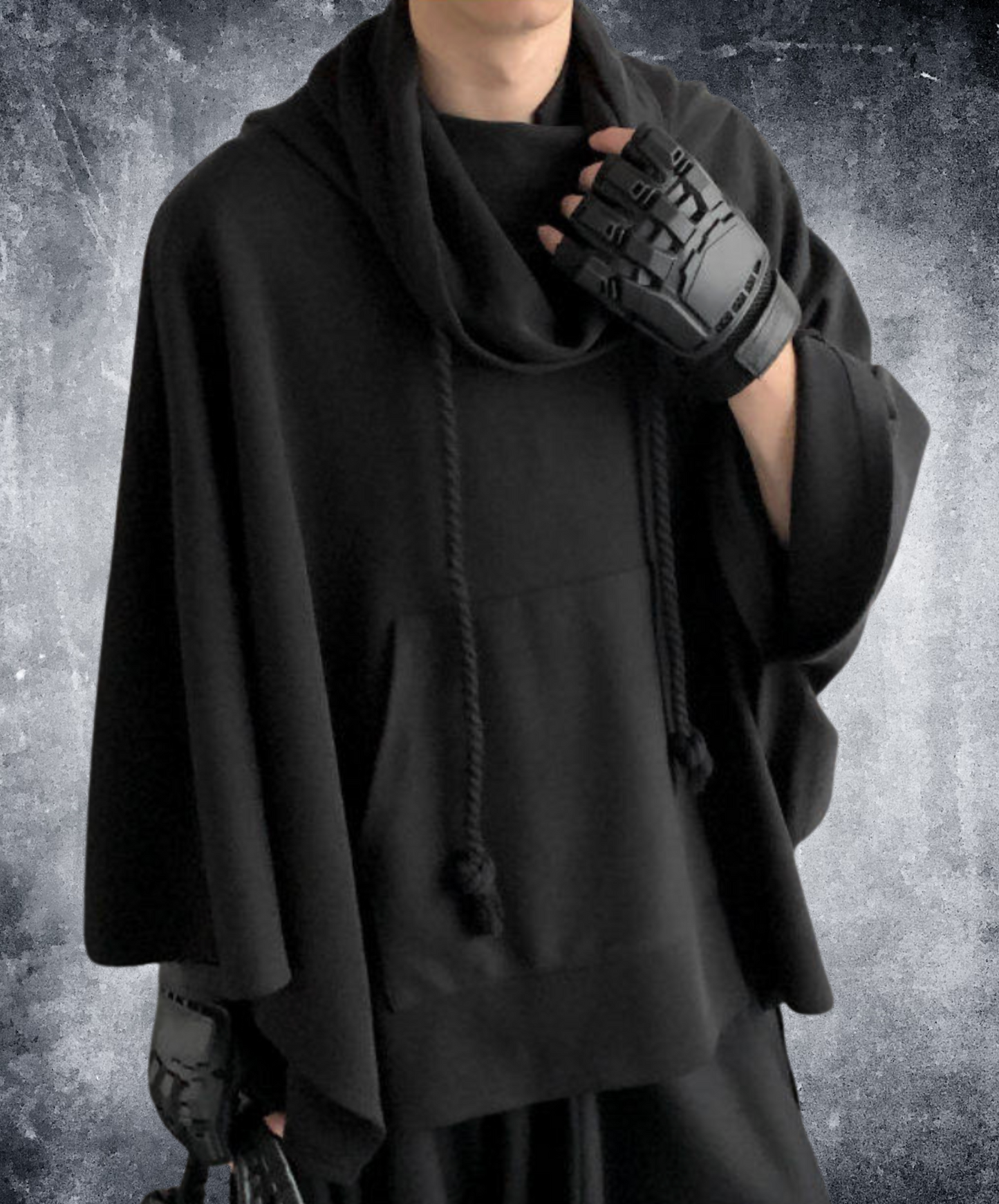 dark poncho sweatshirt EN2635