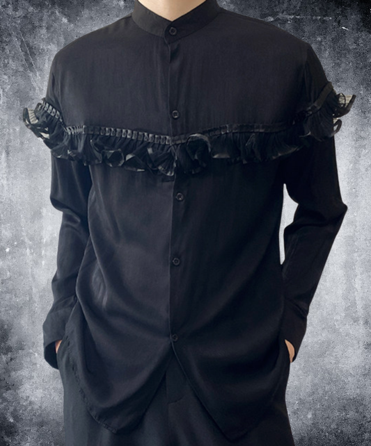 royal style lace trim shirt EN2671