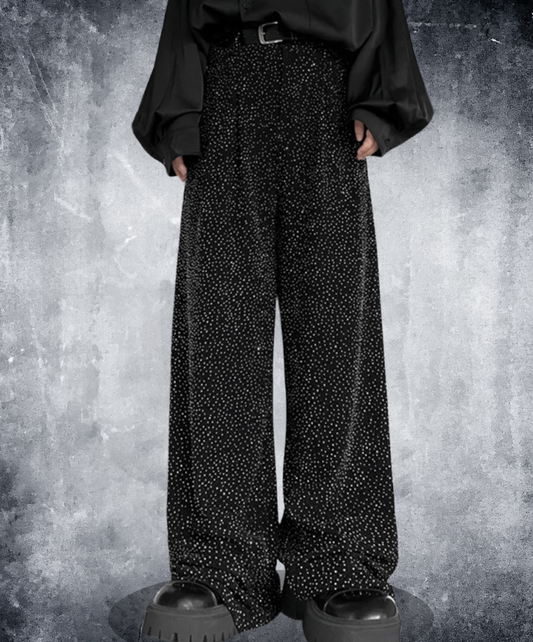 stardust design print wide pants EN2116