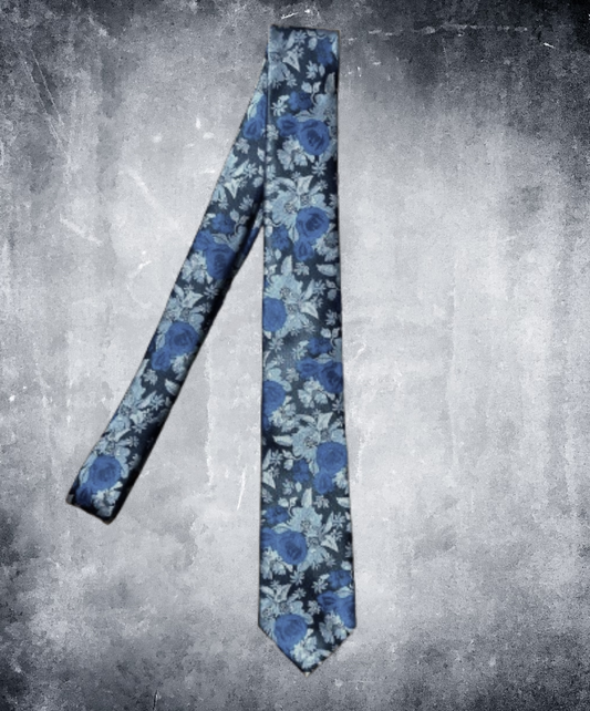 blue rose necktie EN1902