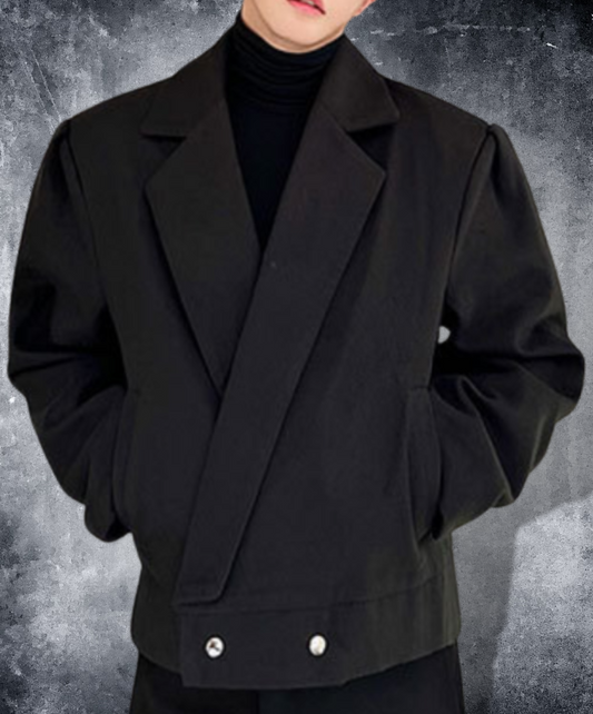 simple wool short length jacket EN1480