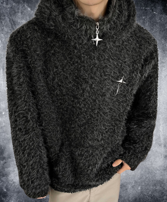 hooded turtleneck sweater EN2605