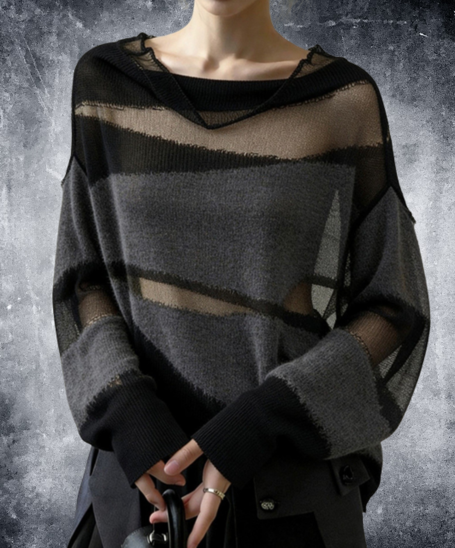 cross-border design sheer sweater EN3121
