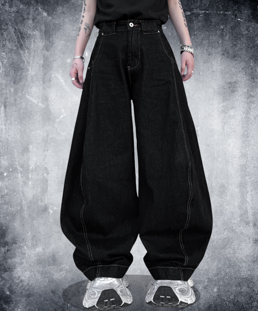 retro straight loose style wide pants EN2099