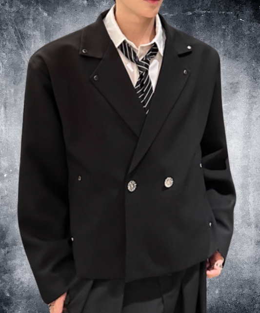 rivet decoration short jacket EN2433