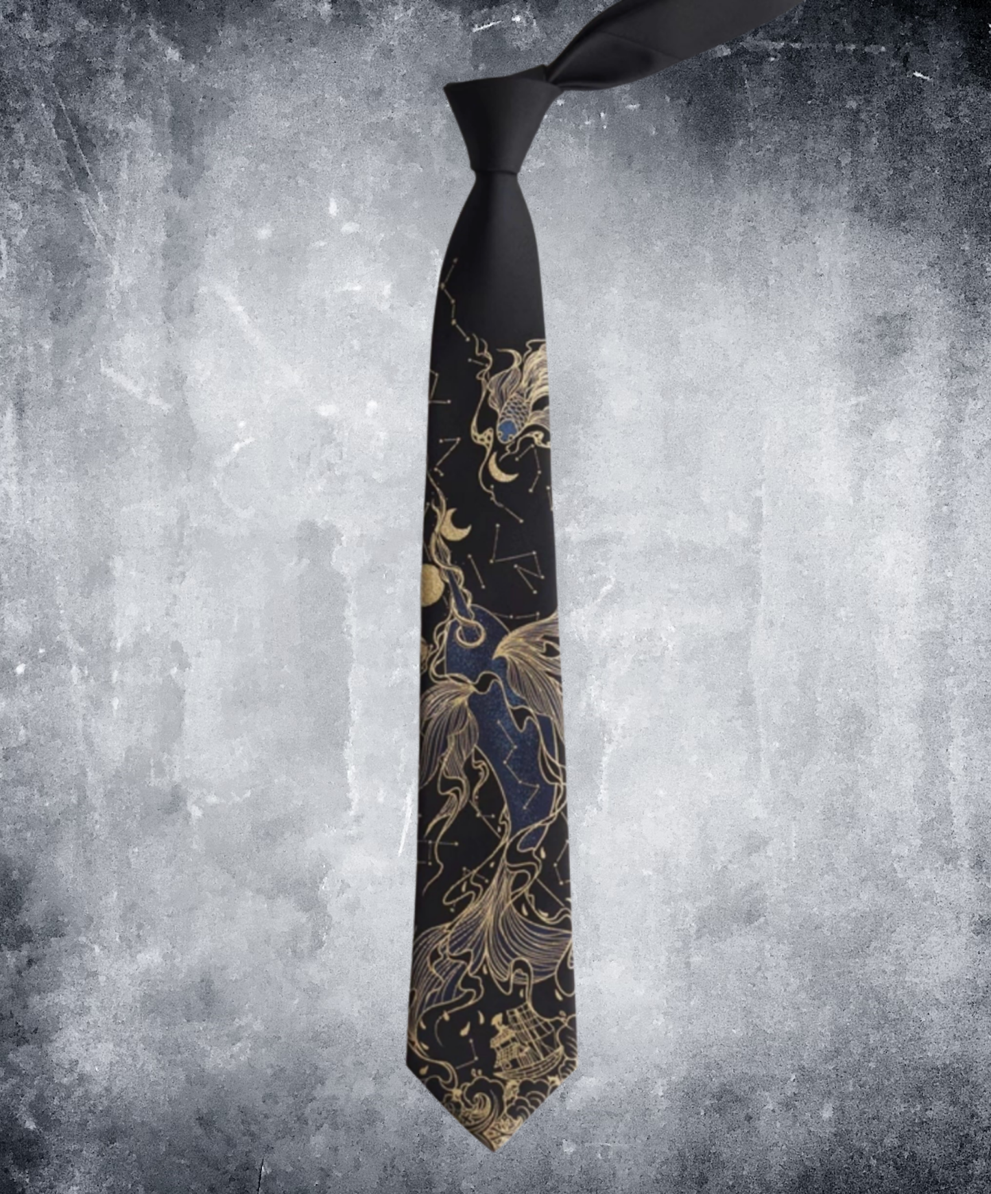 fantastic goldfish necktie EN2675