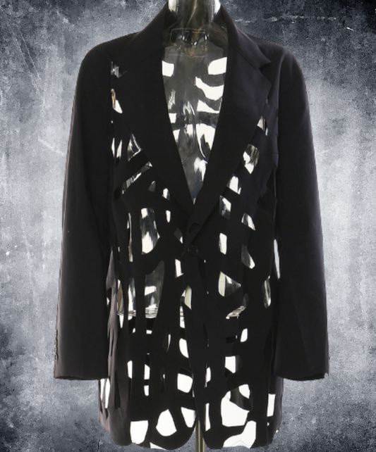 dark artistic cutout jacket EN3081