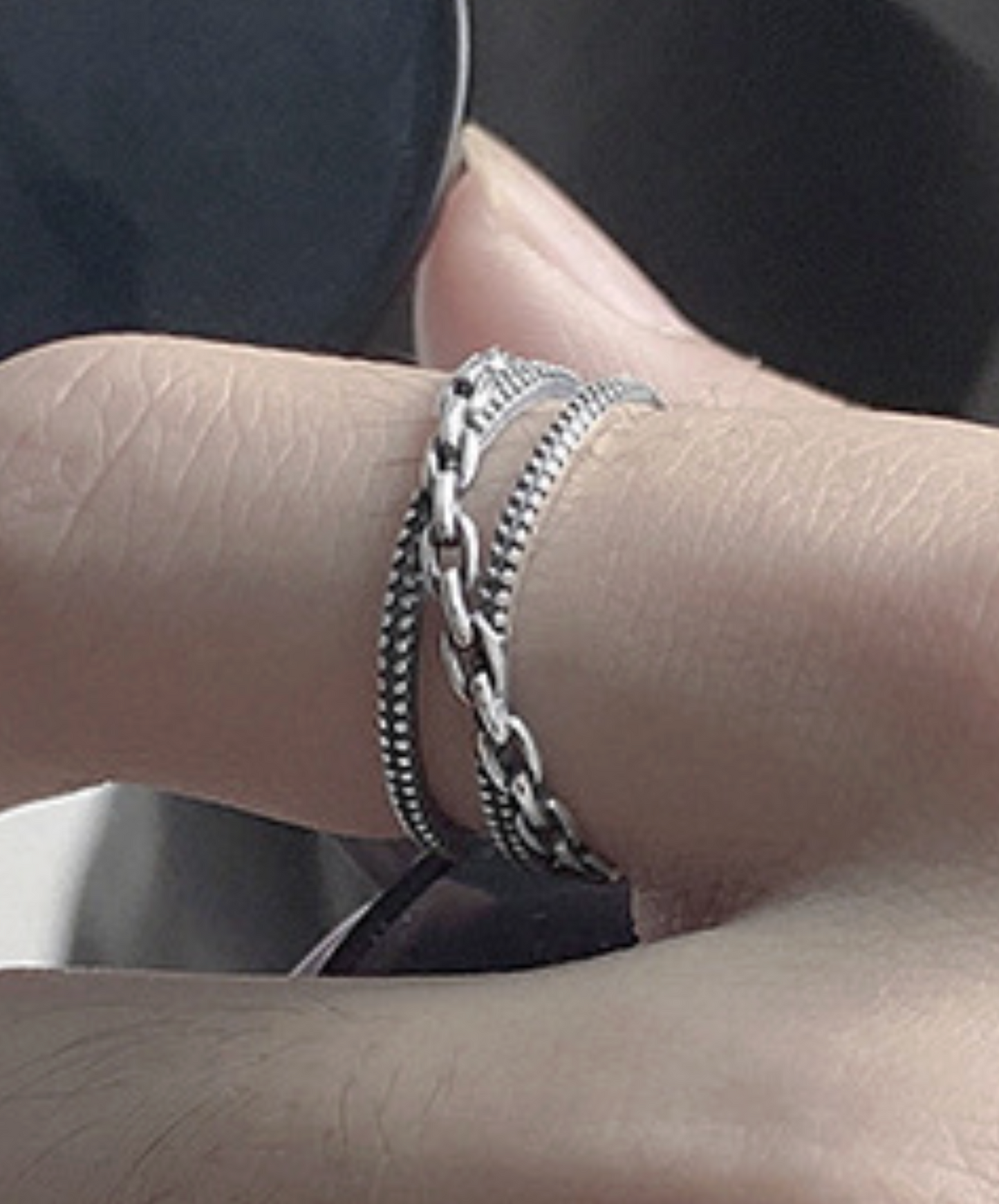 delicate chain free size ring EN2466