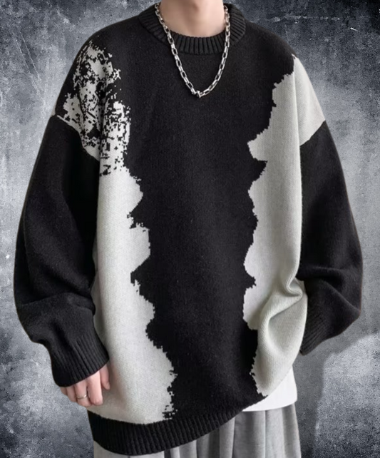 asymmetric casual loose sweater EN1267