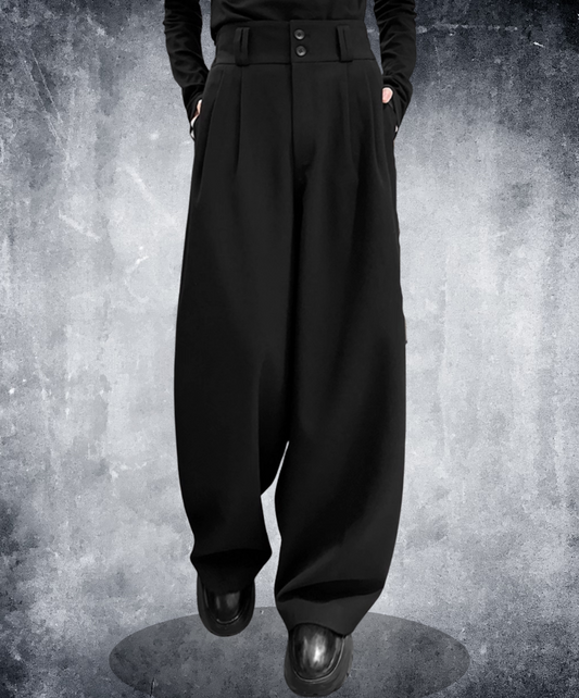 casual pleated wide pants EN2436