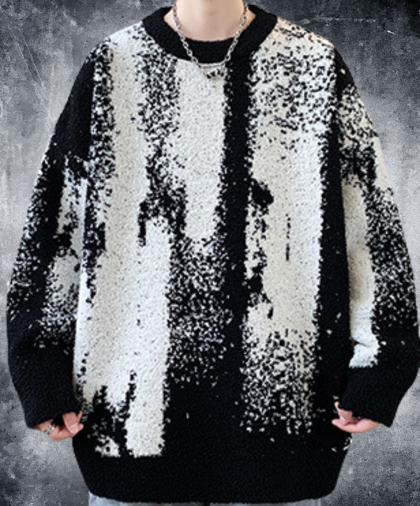 soft gradation sweater EN2497