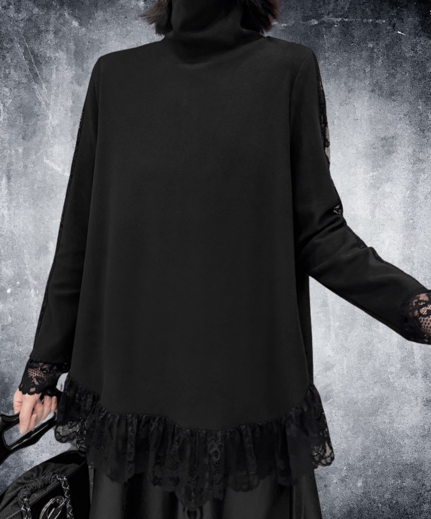 lace line frills t-shirt EN2446