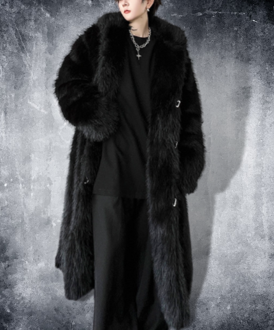 voluminous fake fur coat EN1366