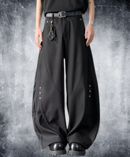 studded curve wide pants EN2968