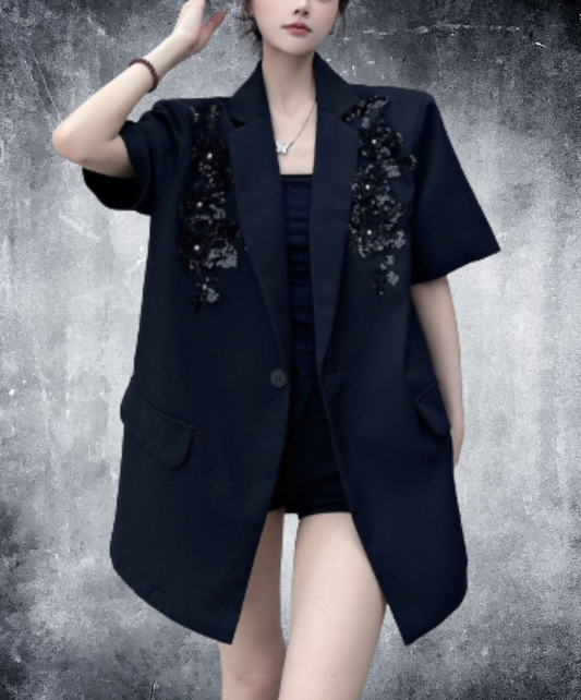 sequin embroidered casual wear jacket EN2917