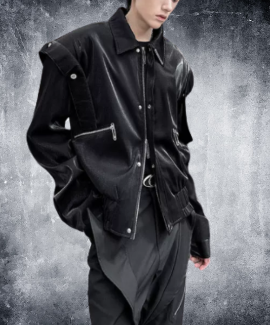 layered shoulder design jacket EN3182
