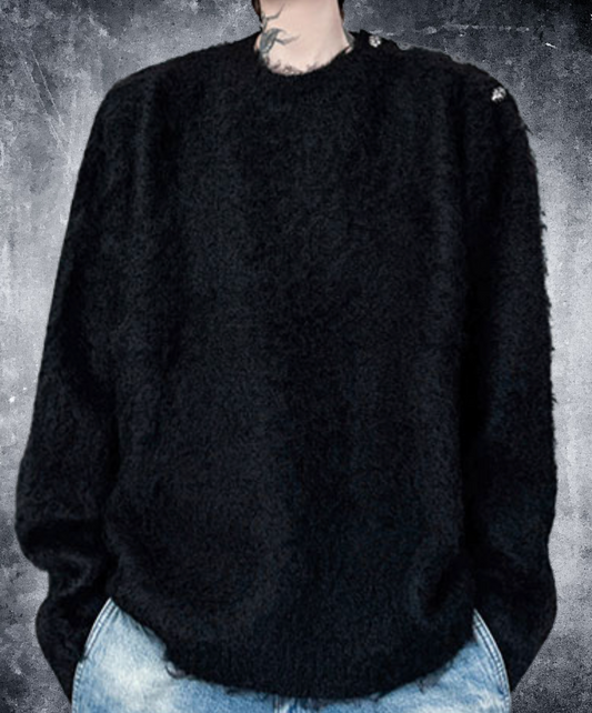 brushed knit pullover sweater EN2458