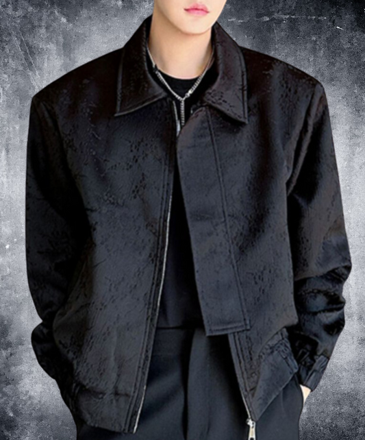 korean style casual jacquard jacket EN1667