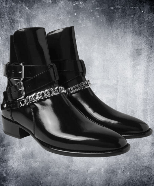 retro design belt boots EN2526