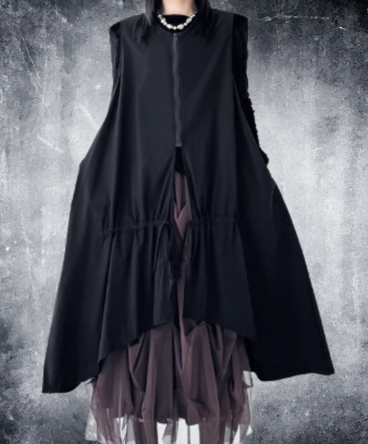 asymmetrical design, relaxed fit vest EN2969