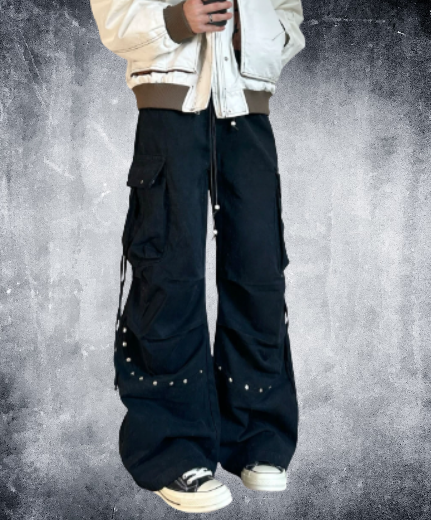 studded multi-pocket cargo pants EN3125