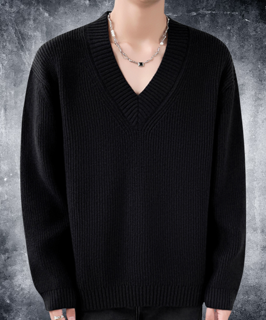 deep v neck sweater EN2543