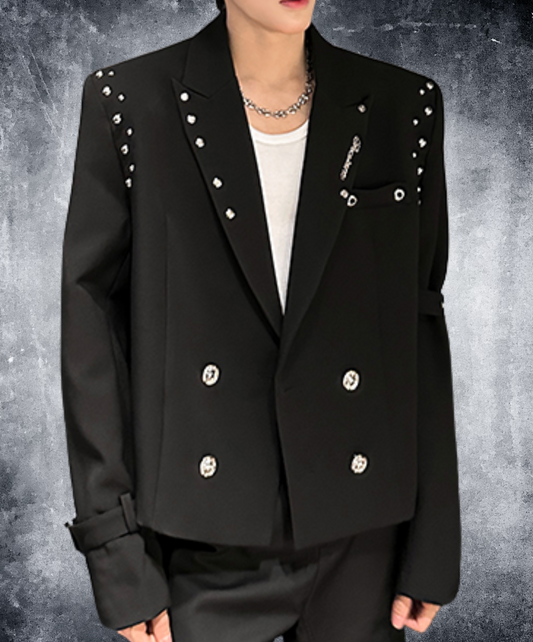 metal rivet decoration jacket EN2490