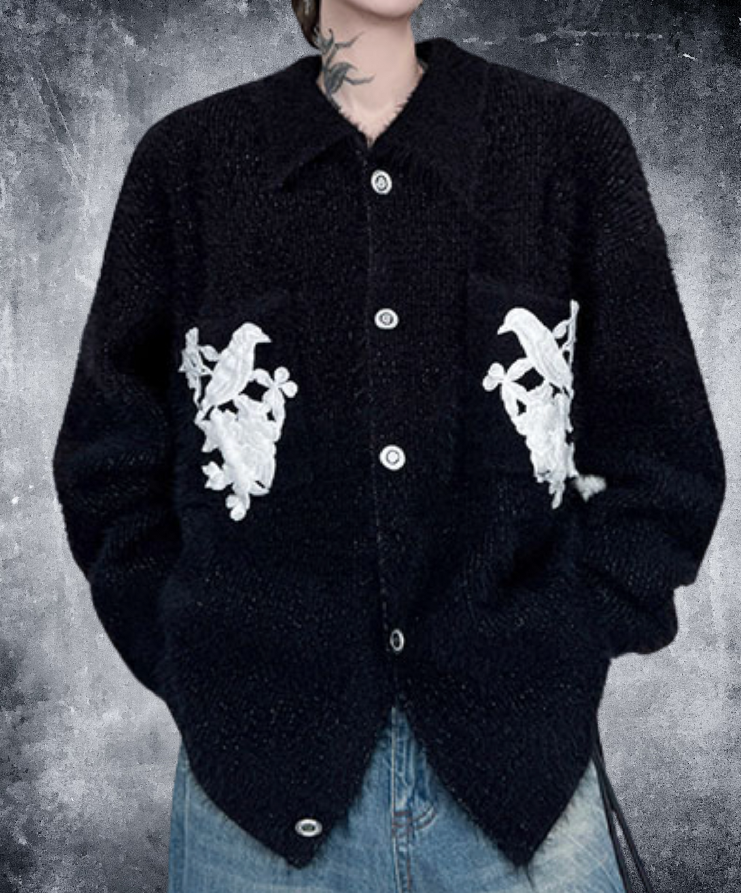 with embroidered pocket jacket EN2522