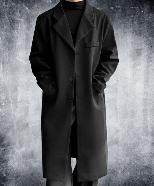 smart above-the-knee silhouette coat EN2560