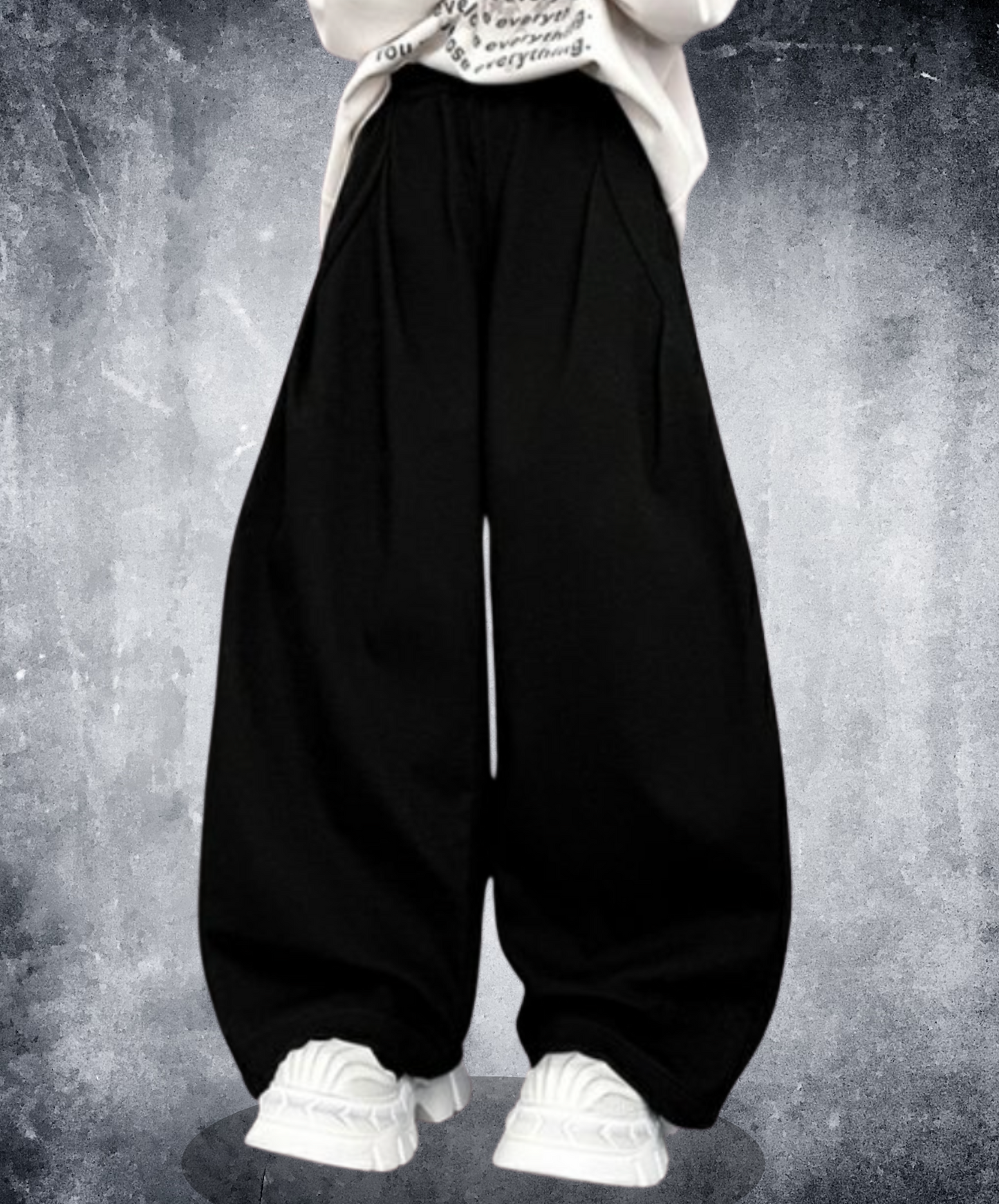 casual tuck wide pants EN2072