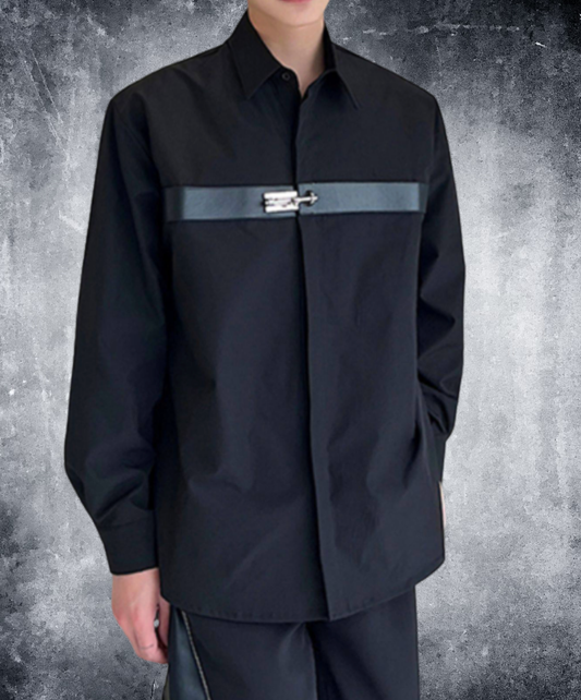 metal rock design border shirt EN2664