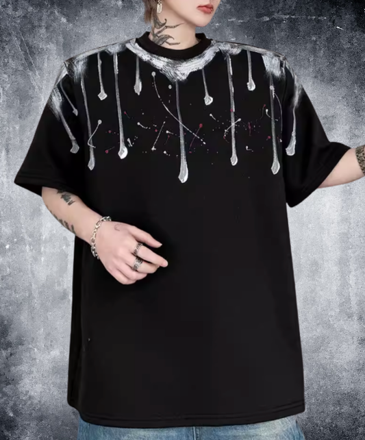 splatter print short-sleeved t-shirt EN2823