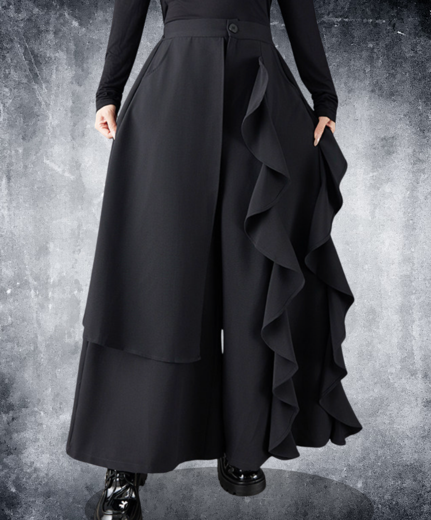 Irregular ruffle skirt pants EN2692