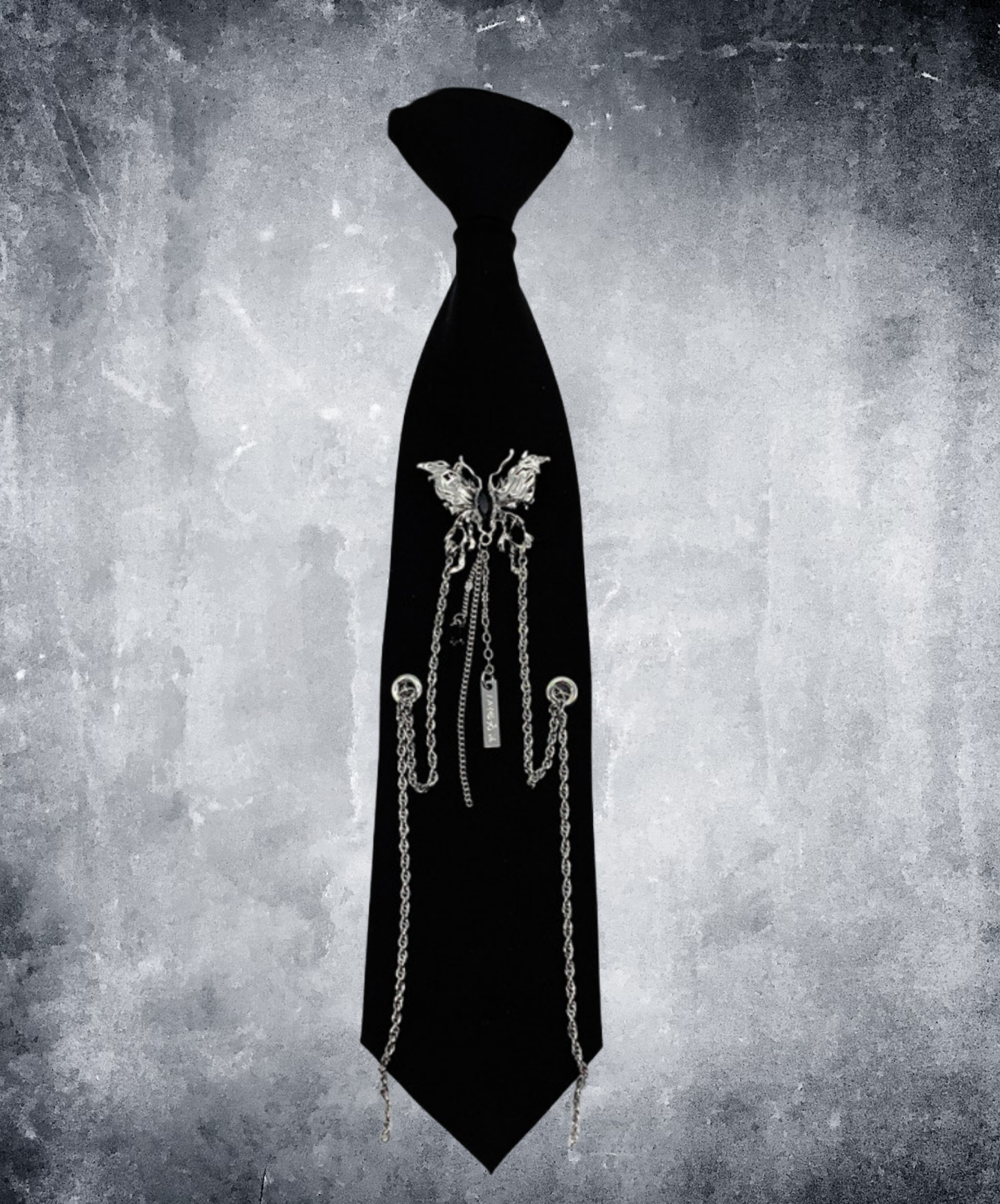 dark butterfly shorts necktie EN2677