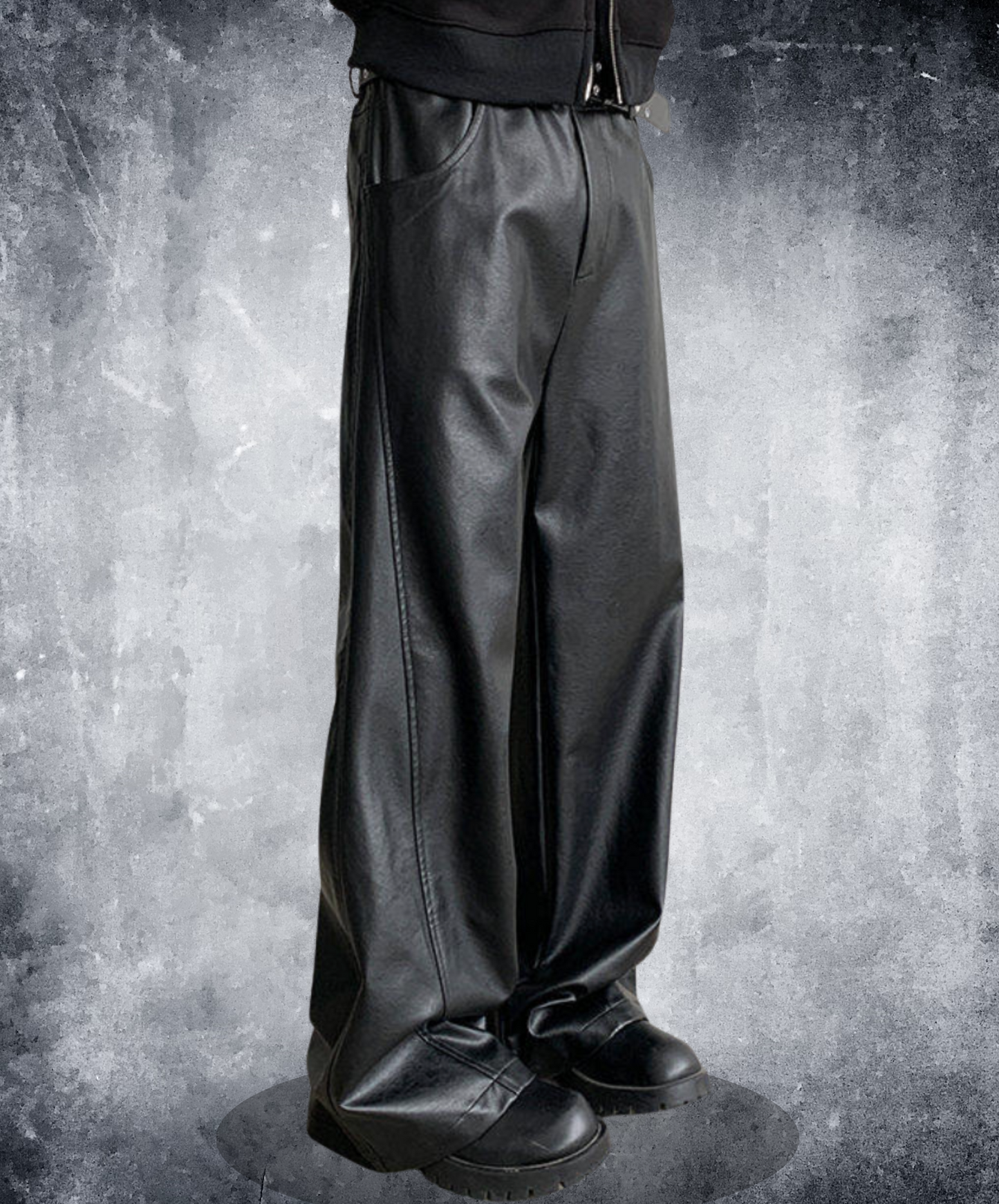 tailored pu leather pants EN2620