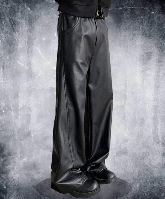 tailored pu leather pants EN2620